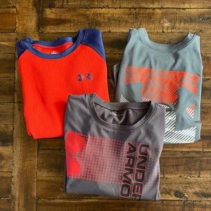 Bundle Boys Under Armor Long Sleeve Shirts 6-7